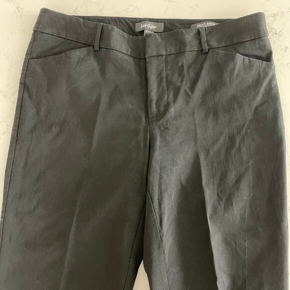 Lord & Taylor Kelly Ankle Mid Rise Pants Black Sz 8 - Picture 5 of 10